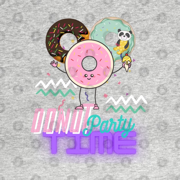 Summer Donut Party Time by Vortex.Merch